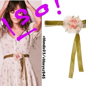 ***ISO***Loveshackfancy Floral Tie Waist Belt***
